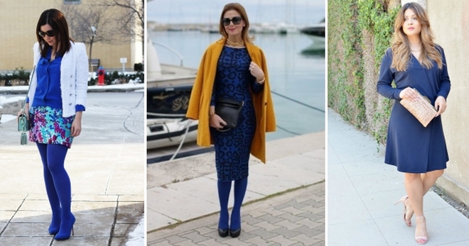 С чем носить синий – подборка самых модных образов и сочетаний