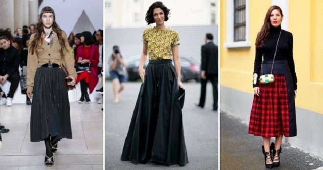 Широкая юбка – новинки и самые модные модели этого сезона